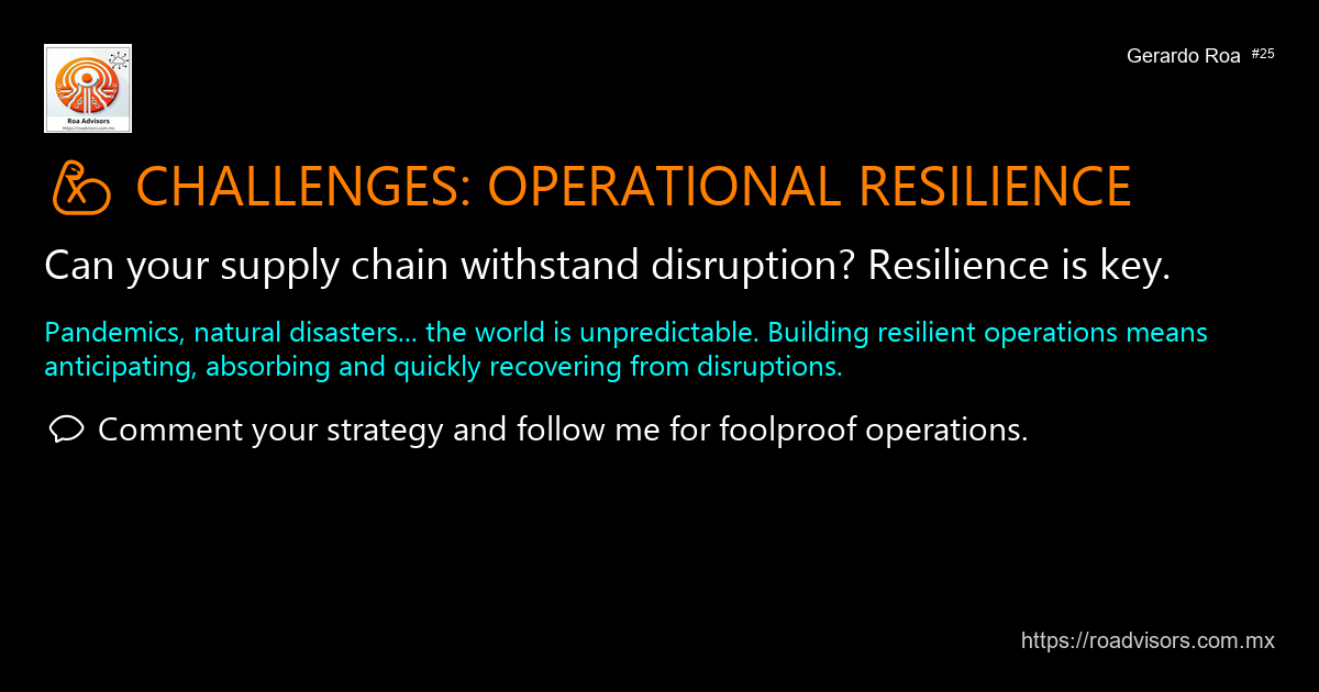 💪 CHALLENGES: OPERATIONAL RESILIENCE
