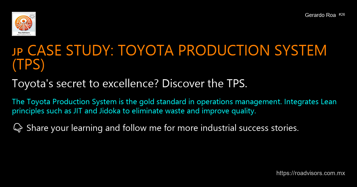 🇯🇵 CASE STUDY: TOYOTA PRODUCTION SYSTEM (TPS)