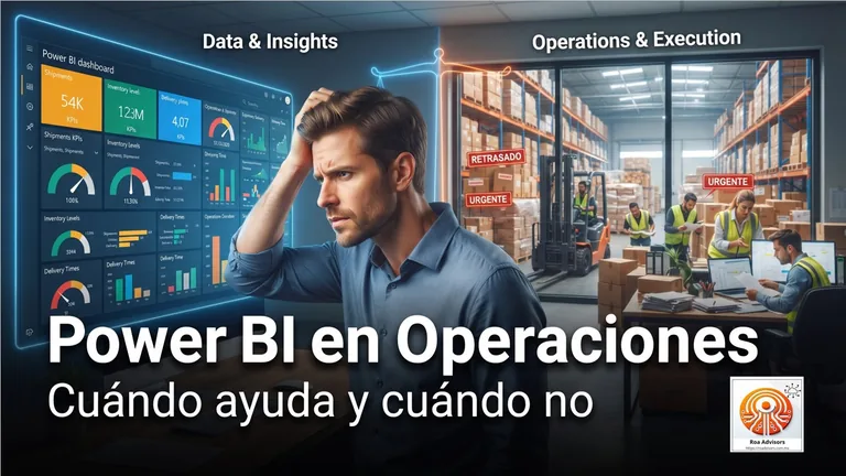 Power BI aplicado a operaciones con contraste entre datos, tableros y ejecución en almacén