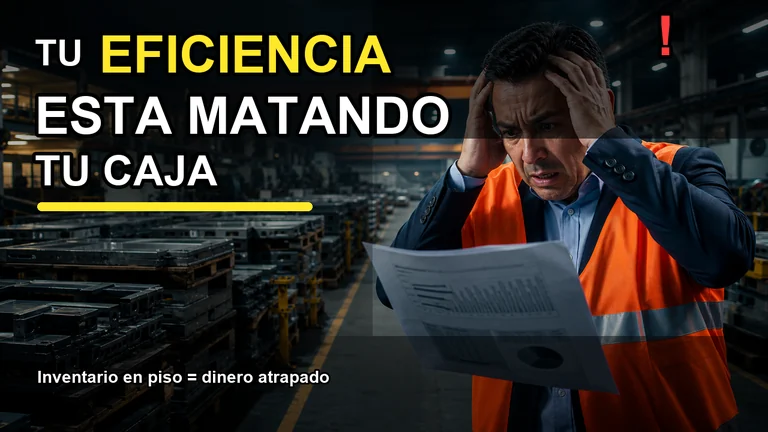Industrial manager worried about trapped inventory on the shop floor